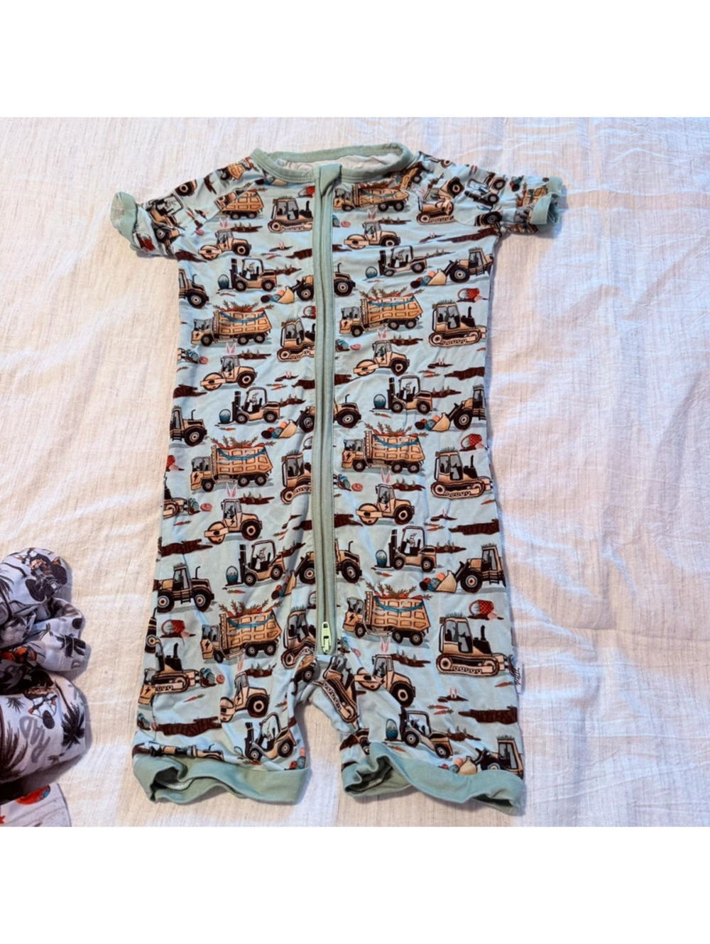 Fletch bamboo toddler bunny skater shortie romper